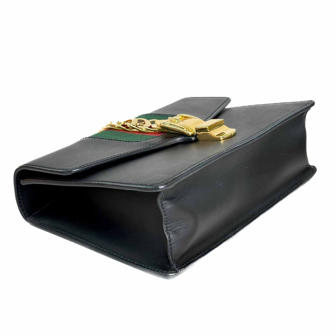 Gucci Small Black Sylvie Bag - Jiaxyk