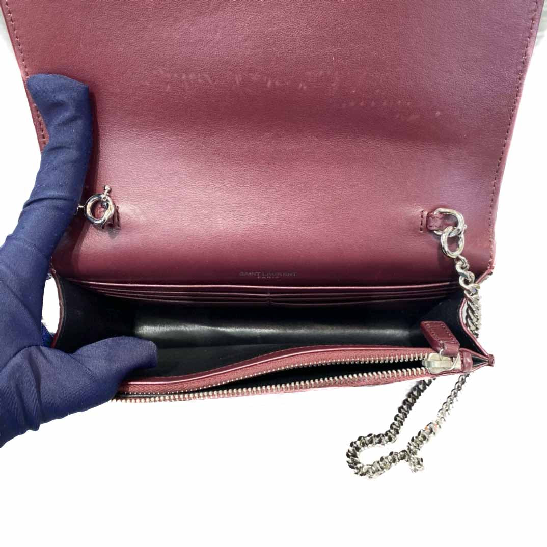 YSL Small Red Kate Tassel Chain Bag - Jiaxyk