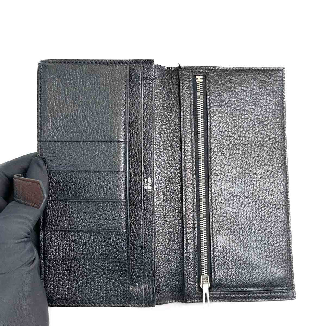 Hermes Black Bearn Long Wallet - Jiaxyk