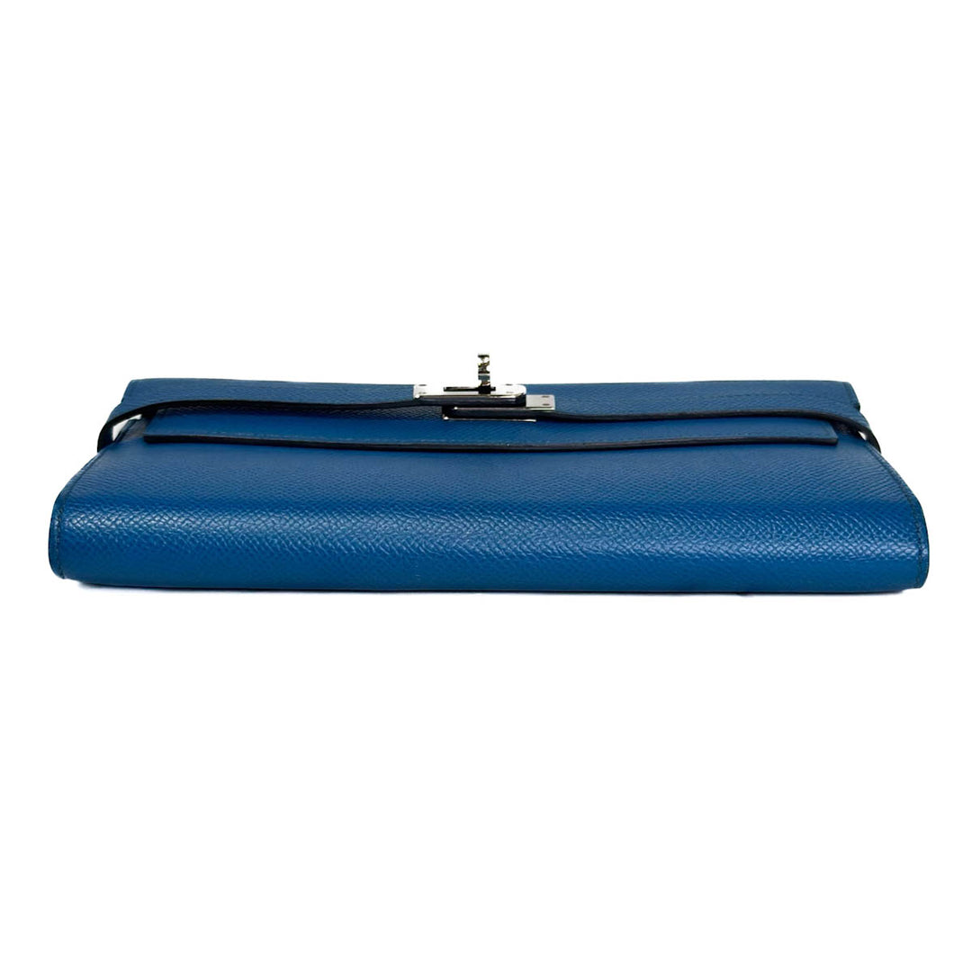 Hermes Blue Kelly Long Wallet - Jiaxyk
