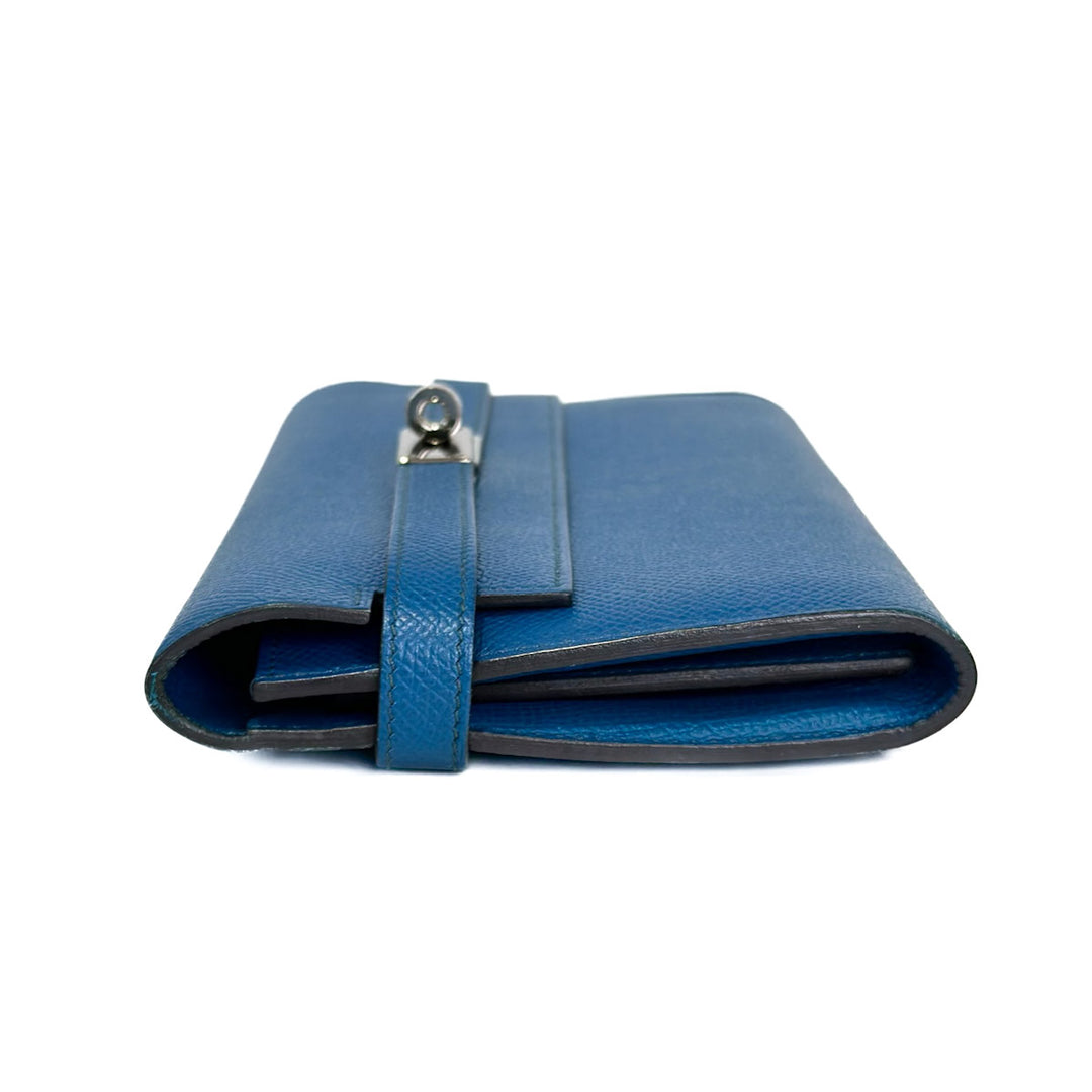 Hermes Blue Kelly Long Wallet - Jiaxyk