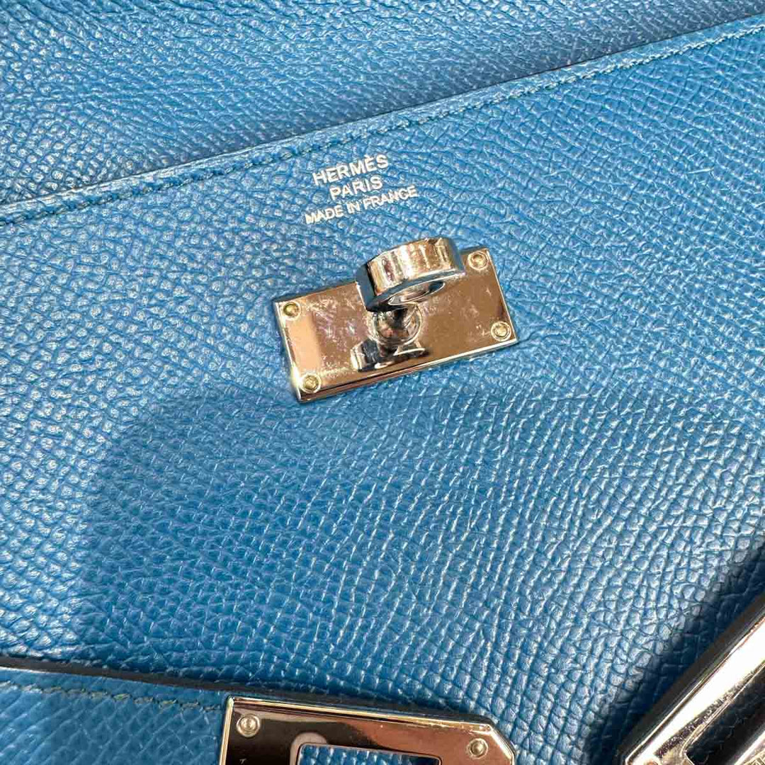 Hermes Blue Kelly Long Wallet - Jiaxyk
