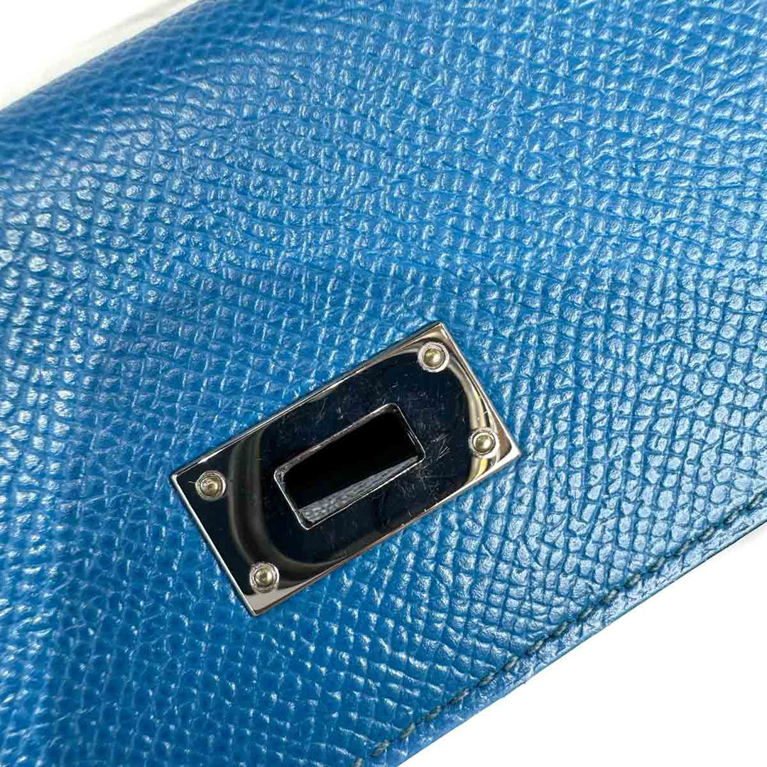 Hermes Blue Kelly Long Wallet - Jiaxyk