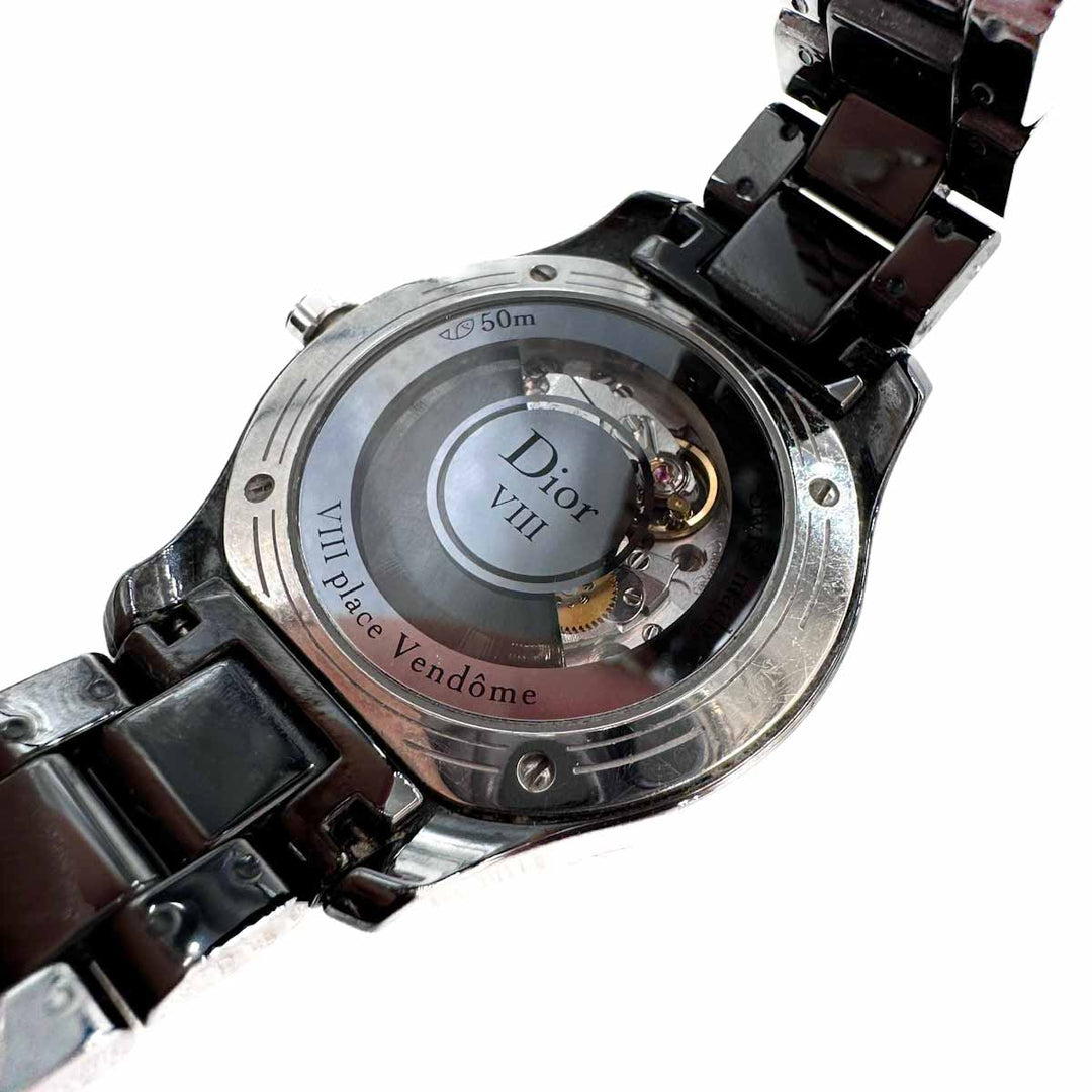 Dior VIII Black Ceramic Watch with Diamonds Auto 34MM - Jiaxyk