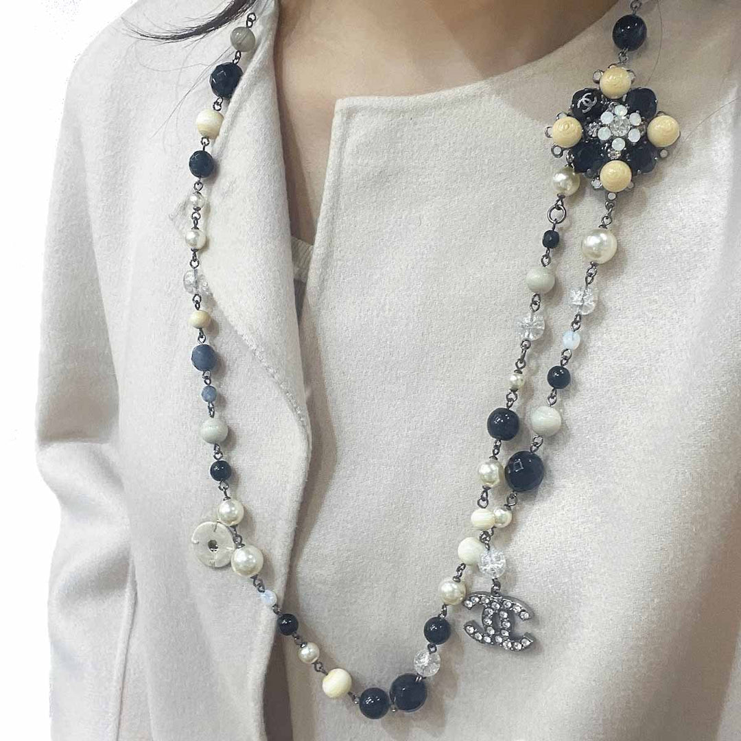 Chanel Vintage Pearl Crystal Necklace/Belt - Jiaxyk