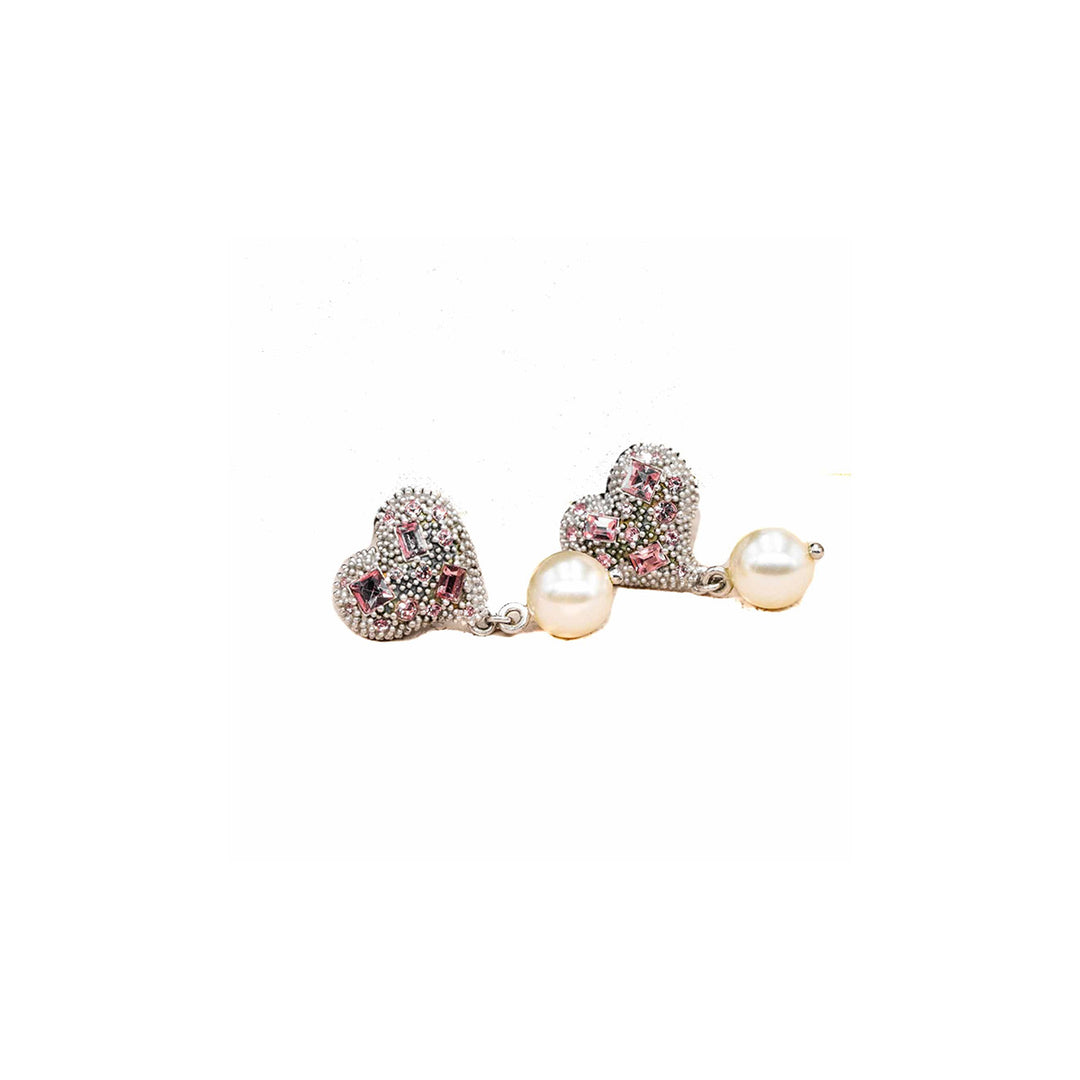 Miumiu Heart Pearl Earring - Jiaxyk