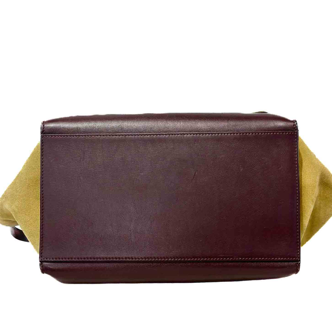 Celine Brown Medium Trapeze Leather Satchel Light brown - Jiaxyk