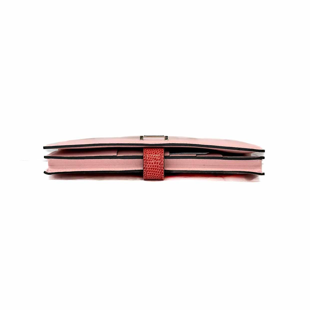 Hermes Pink Lizard Bearn Long Wallet - Jiaxyk