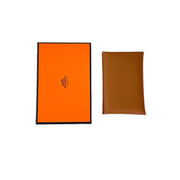 Hermes Calvi Card Holder Gold Epsom