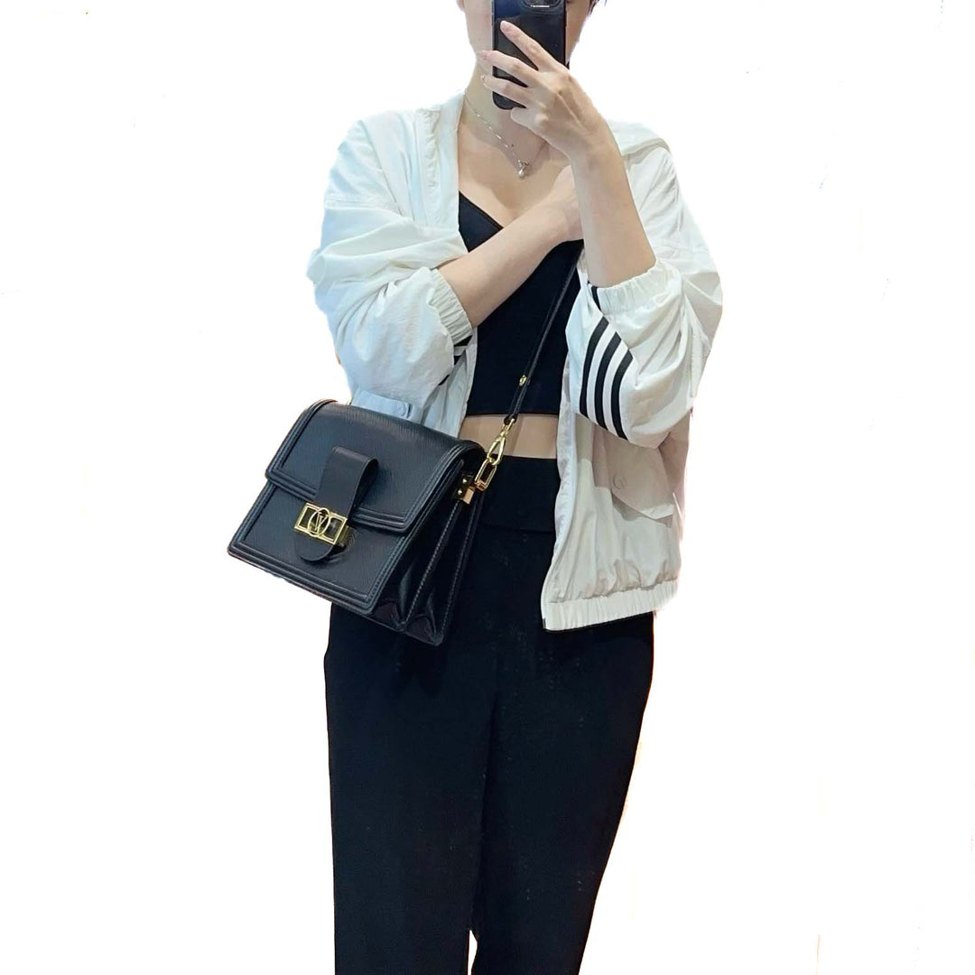Louis Vuitton Black Epi Dauphine MM - Jiaxyk