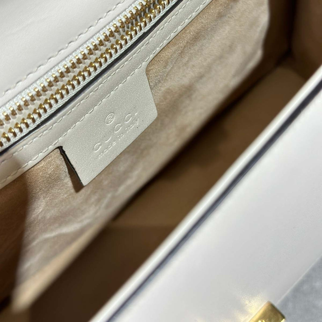 Gucci White Sylvie Bag