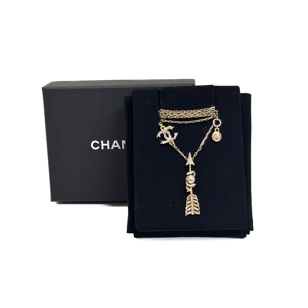 Chanel CC Logo Arrow Necklace - Jiaxyk