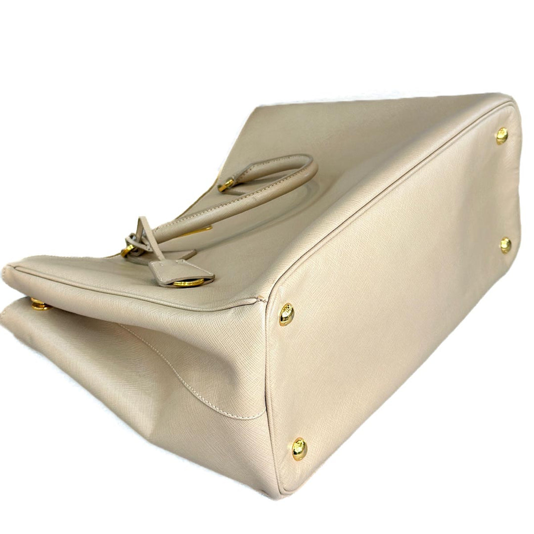 Prada Large Nude Saffiano Bag - Jiaxyk
