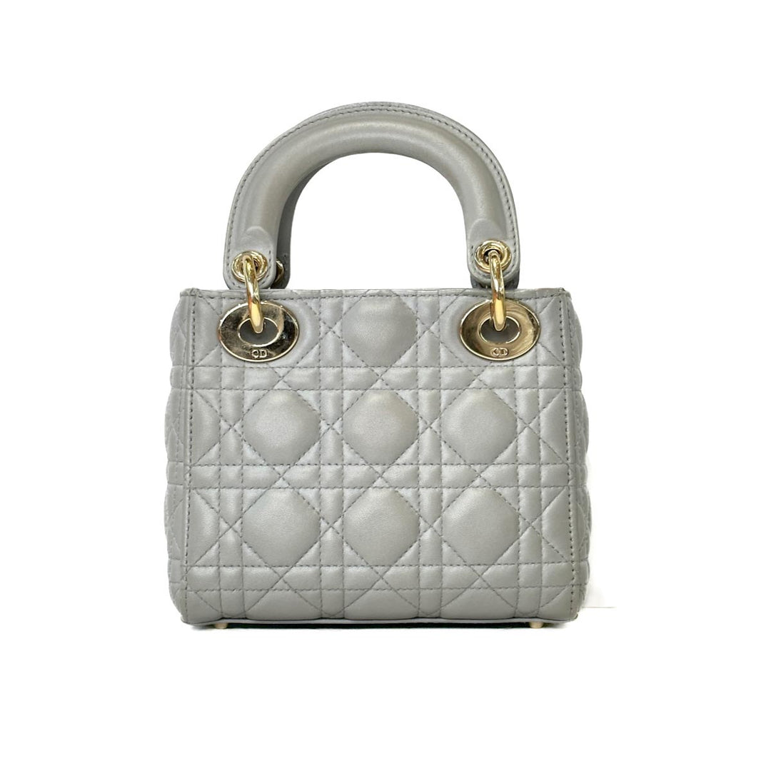 Dior Mini Grey Lady Bag - Jiaxyk