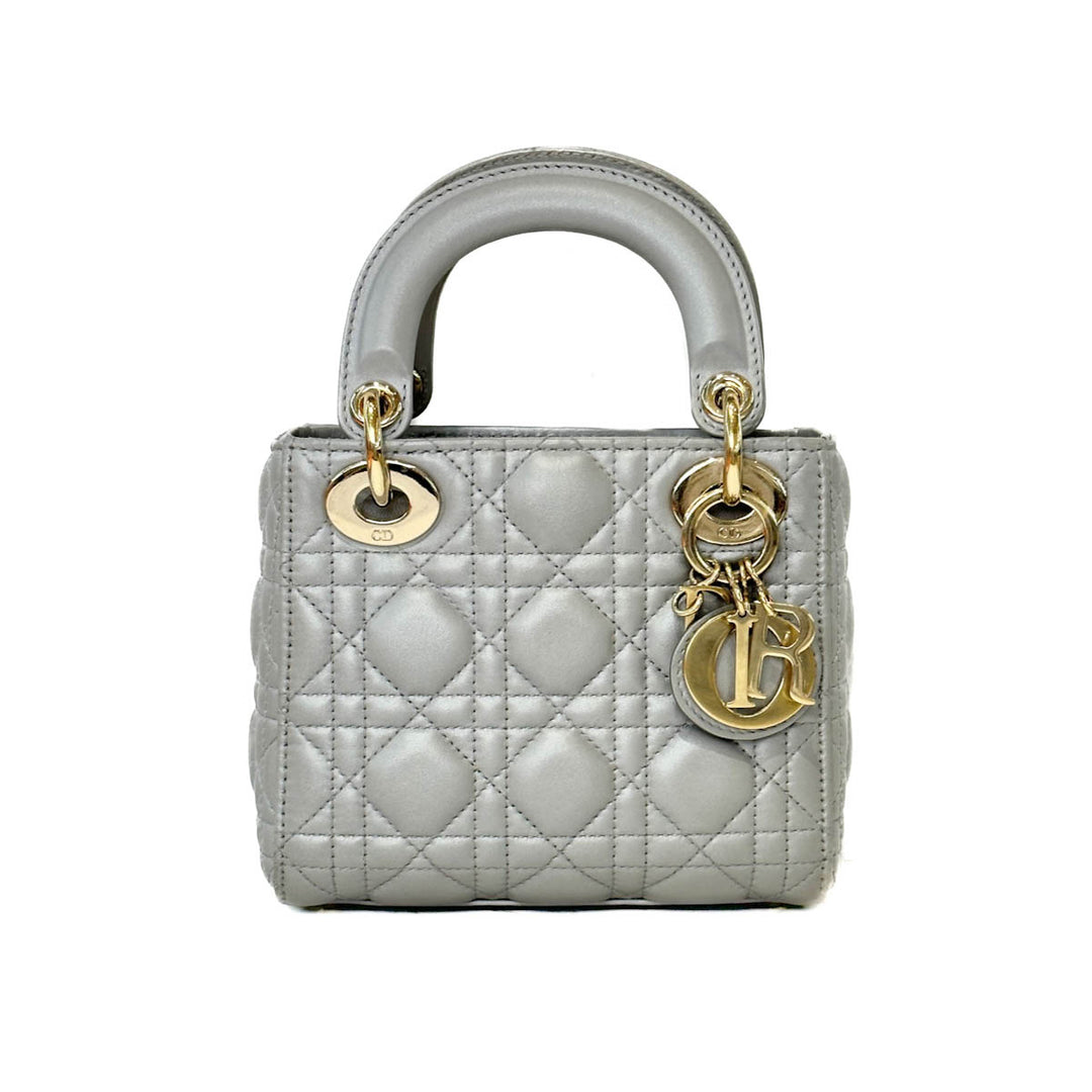 Dior Mini Grey Lady Bag - Jiaxyk