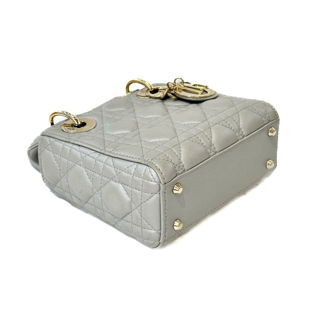 Dior Mini Grey Lady Bag - Jiaxyk