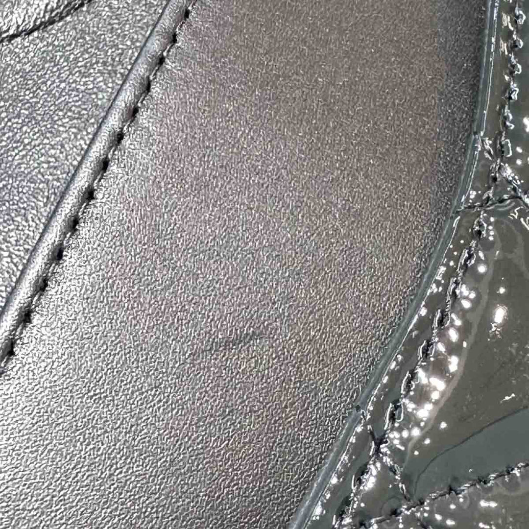 Chanel Med Grey Patent Classic Flap Bag - Jiaxyk