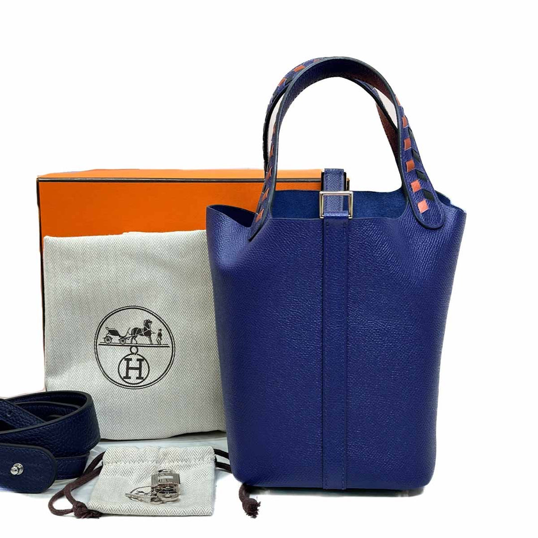 Hermes Blue Picotin 18 Epsom - Jiaxyk