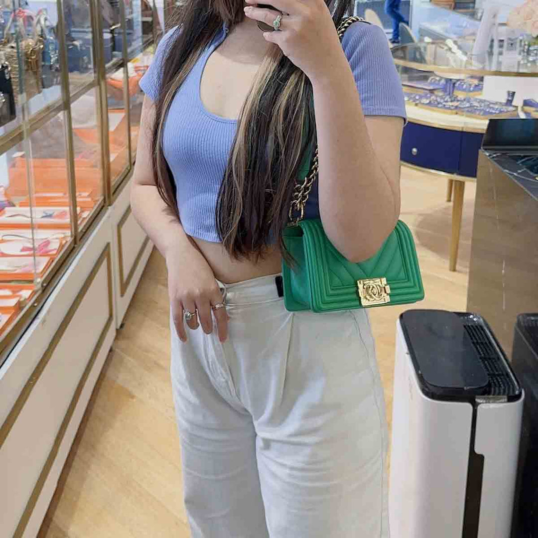Chanel Small Green Leboy Bag - Jiaxyk