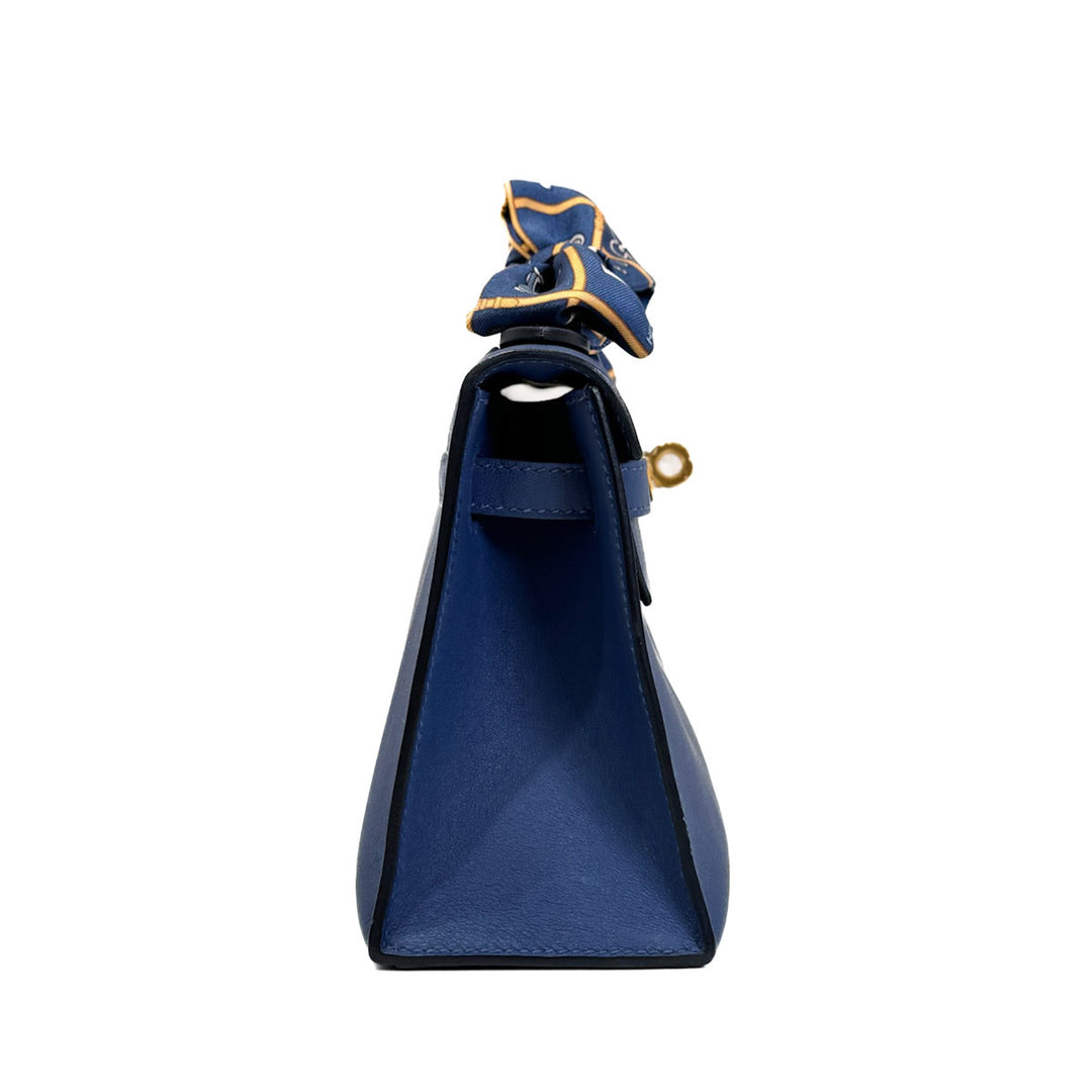 Hermes Blue Mini Kelly Pochette - Jiaxyk
