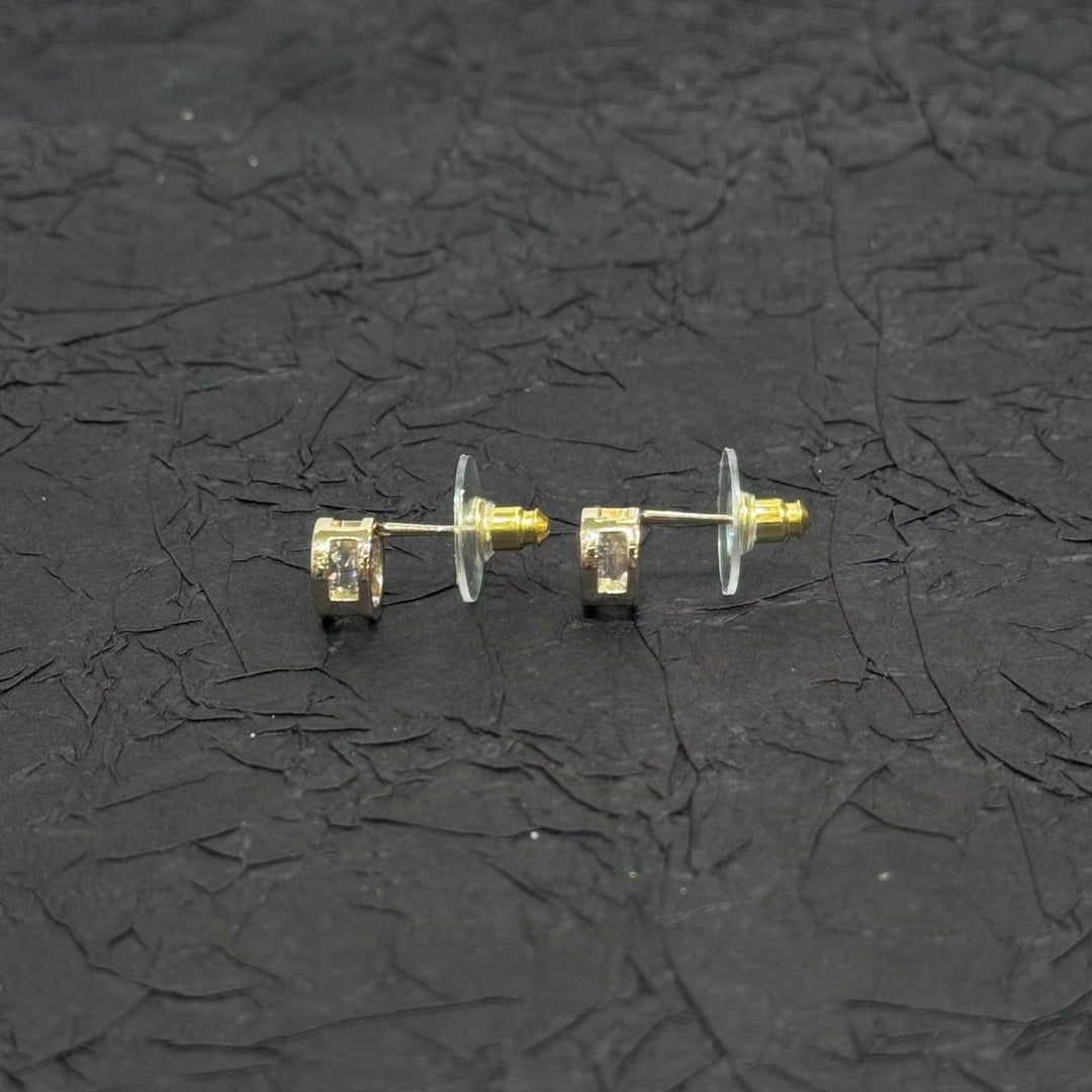 Chanel Round CC Logo Earrings