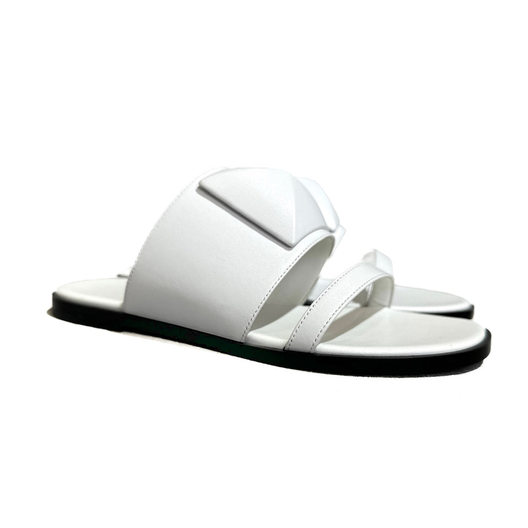 Hermes White Caia Sandals #35 - Jiaxyk