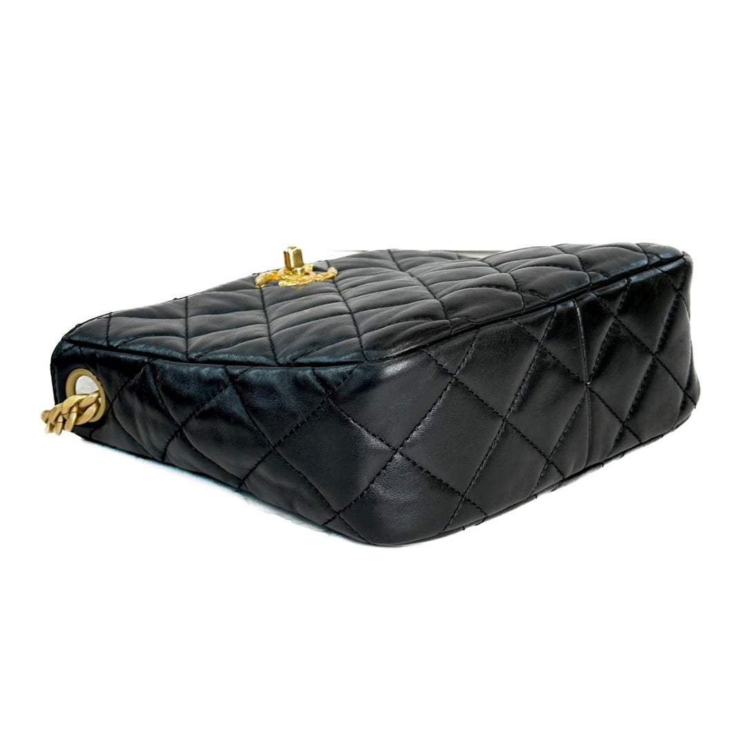 Chanel Lambskin Pillow Crush Hobo Black - Jiaxyk