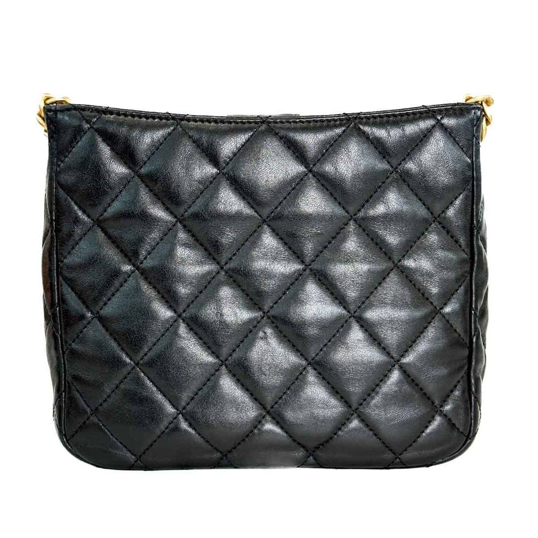 Chanel Lambskin Pillow Crush Hobo Black - Jiaxyk
