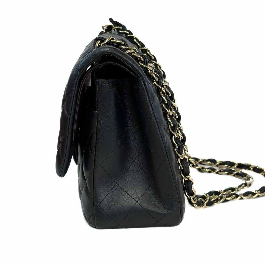 Chanel Jumbo Black Classic Flap Bag Lambskin - Jiaxyk