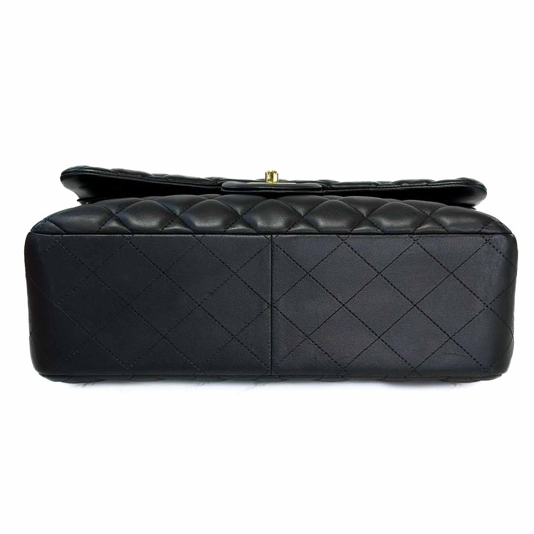 Chanel Jumbo Black Classic Flap Bag Lambskin - Jiaxyk