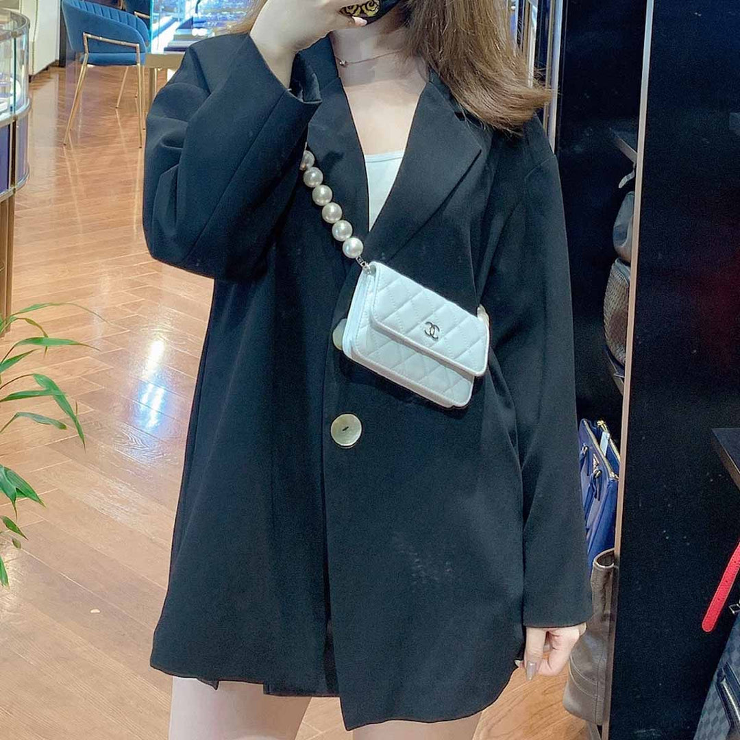 Chanel Pearl White Wallet on Chain Bag - Jiaxyk