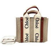 Chloe Woody Small Tote Bag Canvas