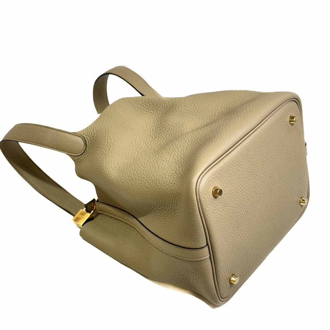 Hermes Beige Marfa Picotin 22 - Jiaxyk