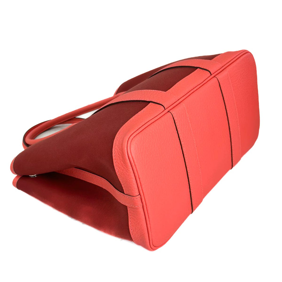 Hermes Garden Party 30 Rouge Canvas - Jiaxyk
