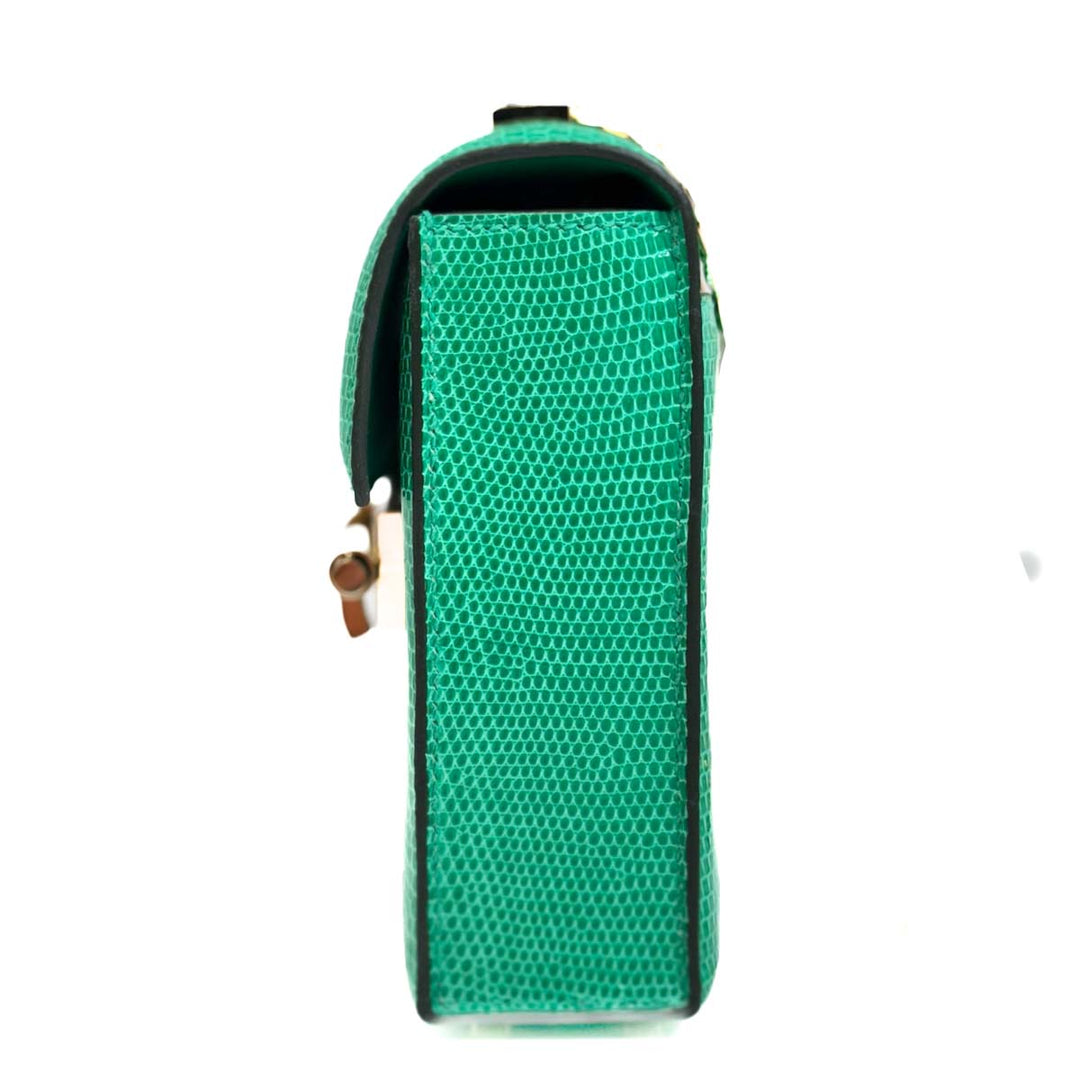 Hermes Mini Menthe Lizard Verrou 17 - Jiaxyk