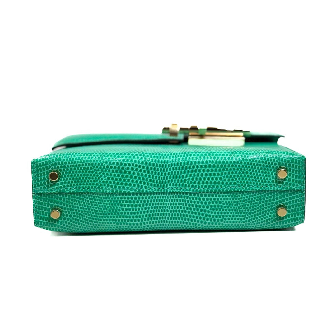 Hermes Mini Menthe Lizard Verrou 17 - Jiaxyk