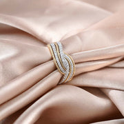 Natural White Diamond Ring 0.33ct, 18K Gold