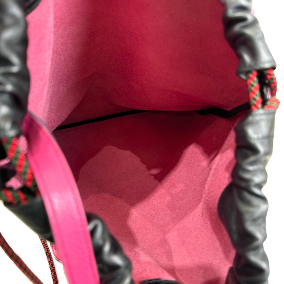 Gucci Pink Logo Drawstring Backpack - Jiaxyk