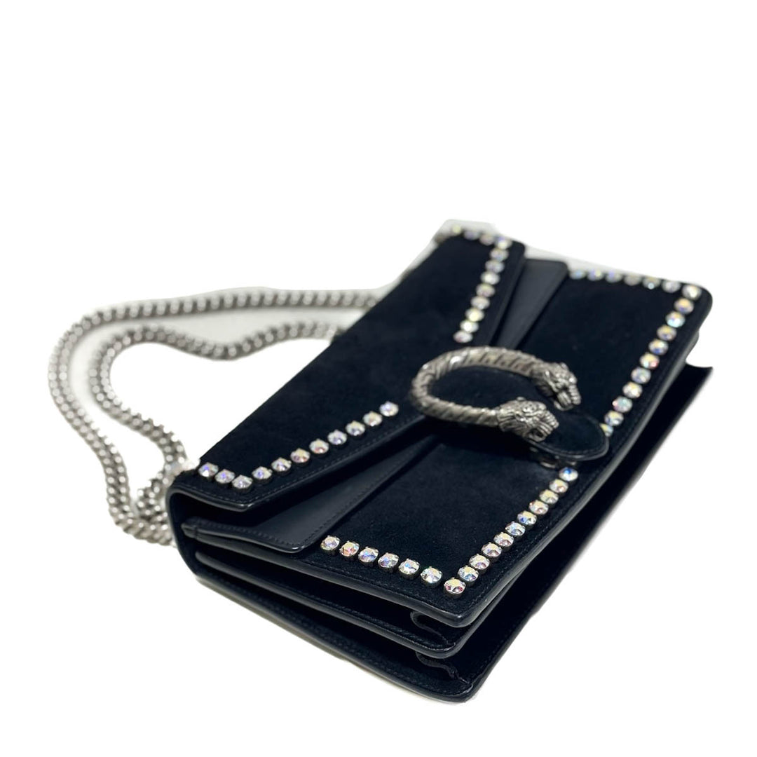 Gucci Black Suede Medium Dionysus Bag - Jiaxyk