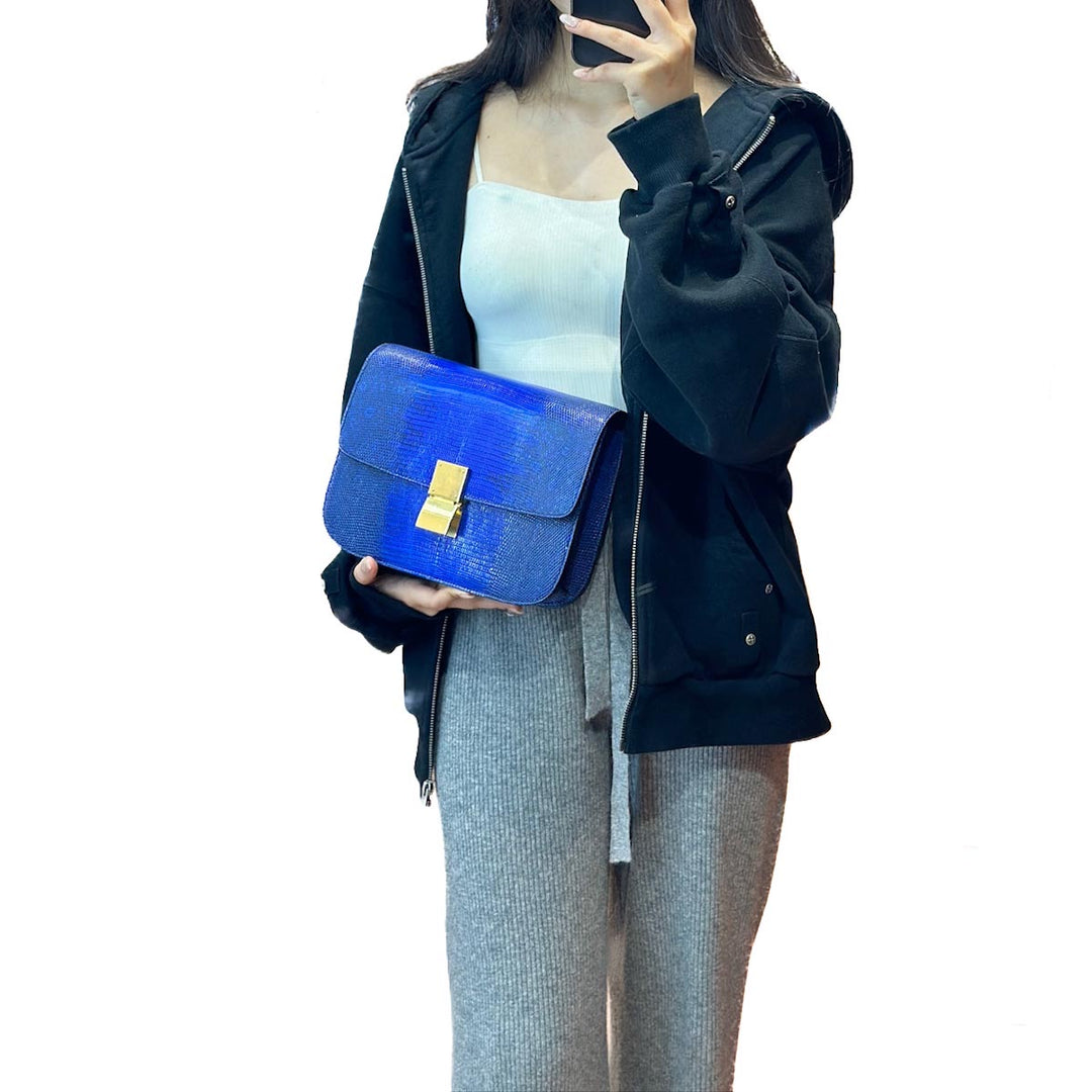 Celine Medium Box Bag in Lizard Leather - Jiaxyk