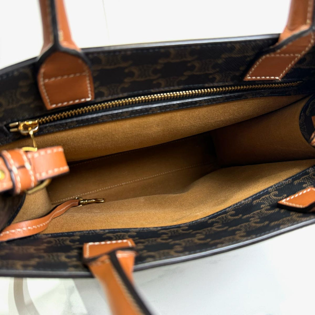 Celine Vertical Cabas Triomphe Canvas - Jiaxyk