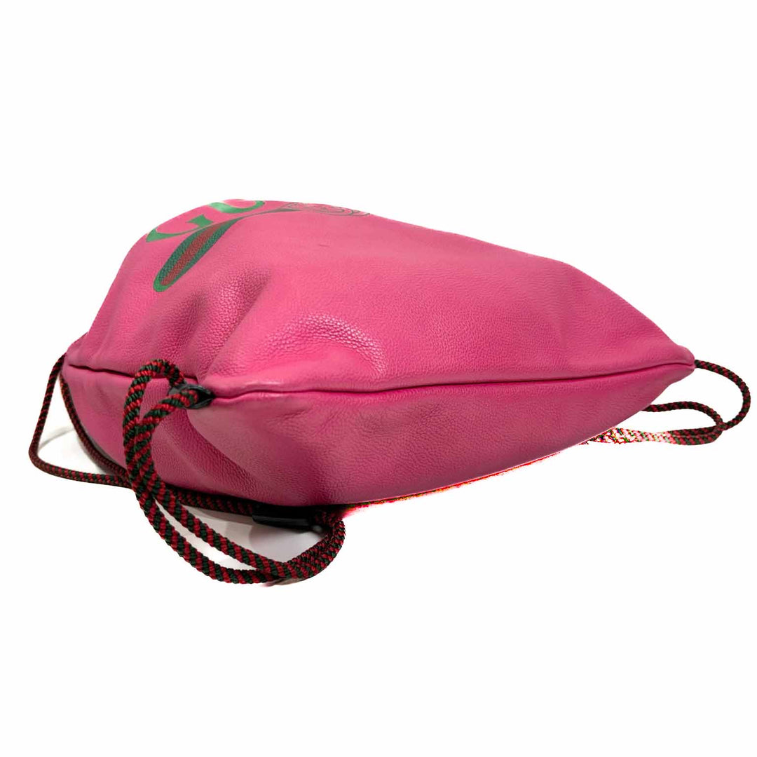 Gucci Pink Logo Drawstring Backpack - Jiaxyk