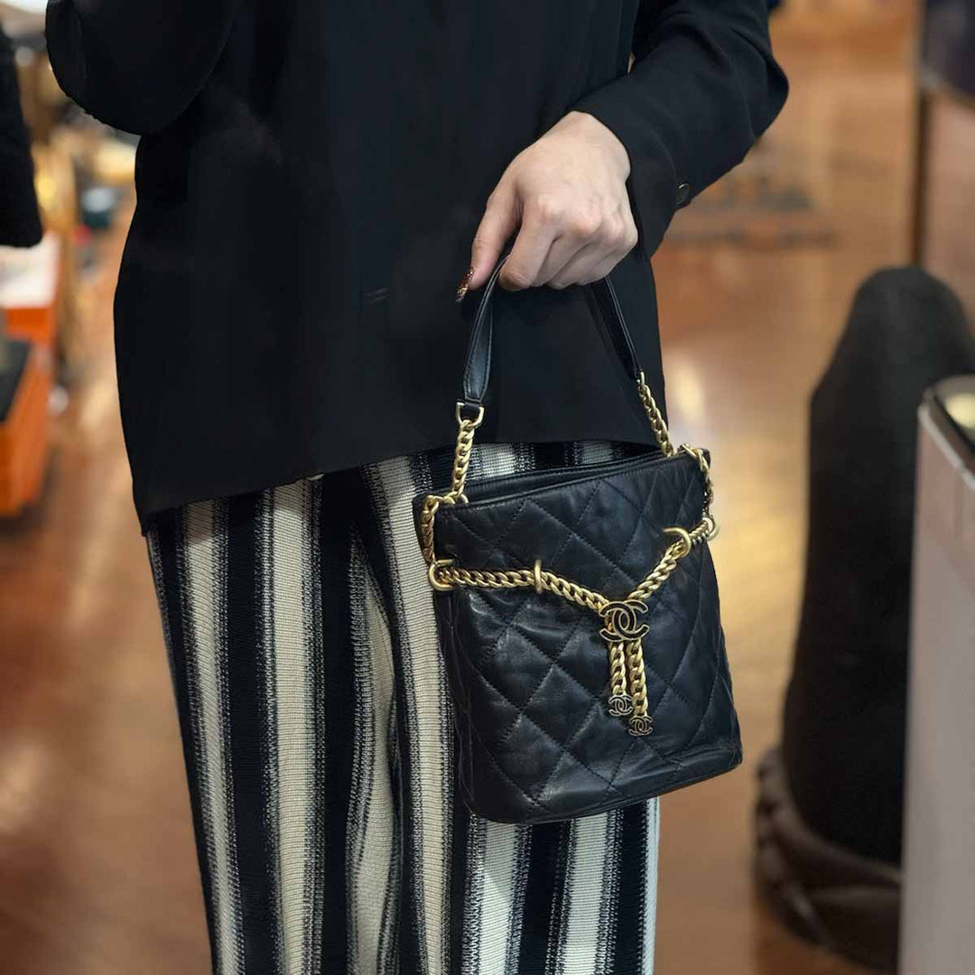 Chanel Classic Bucket Bag with Charm