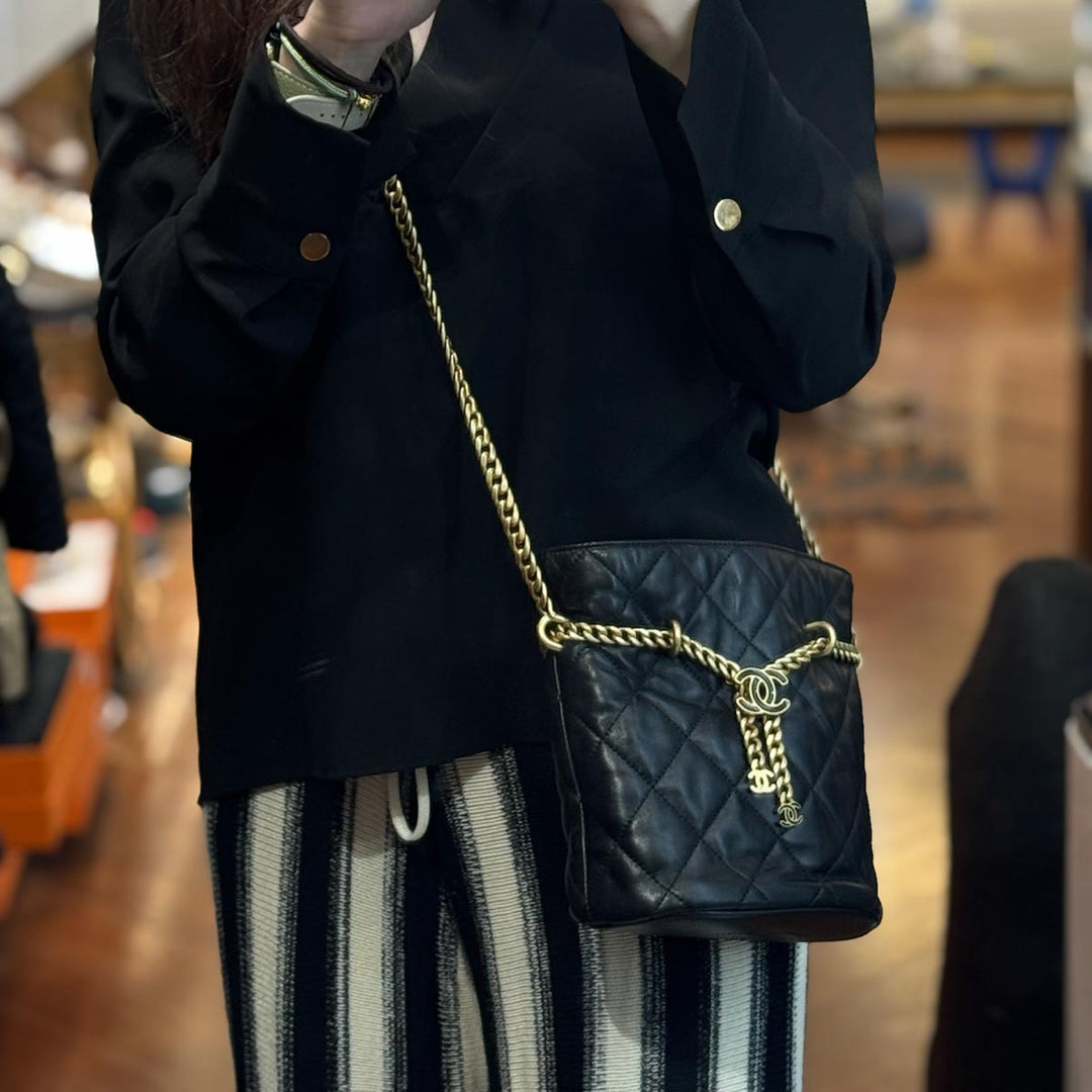 Chanel Classic Bucket Bag with Charm