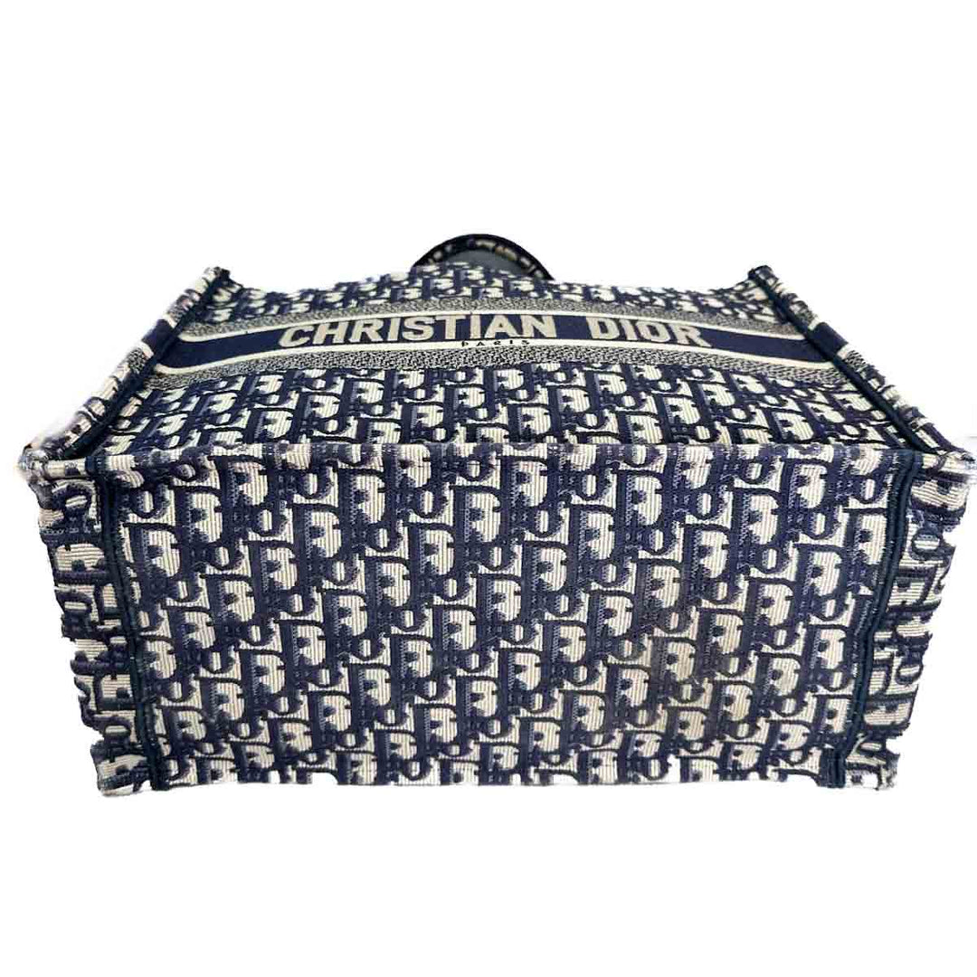 Dior Medium Blue Oblique Book Tote - Jiaxyk