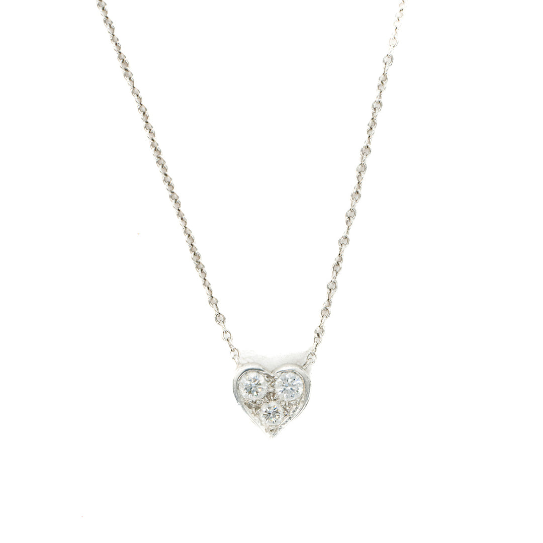 Tiffany Heart Diamond Necklace 0.21CT - Jiaxyk