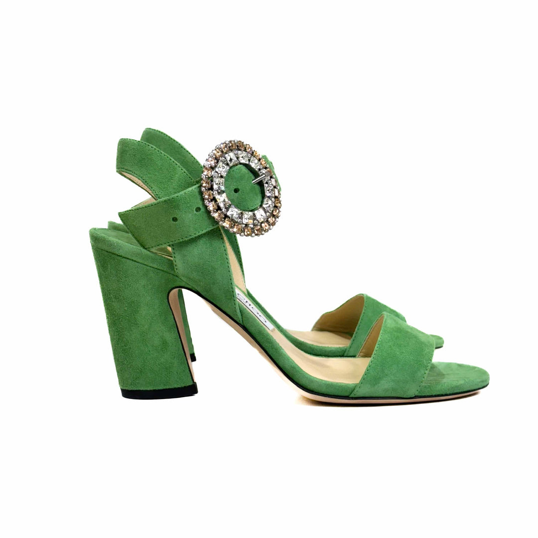Jimmy Choo Mischa 85 Suede Heels - Jiaxyk