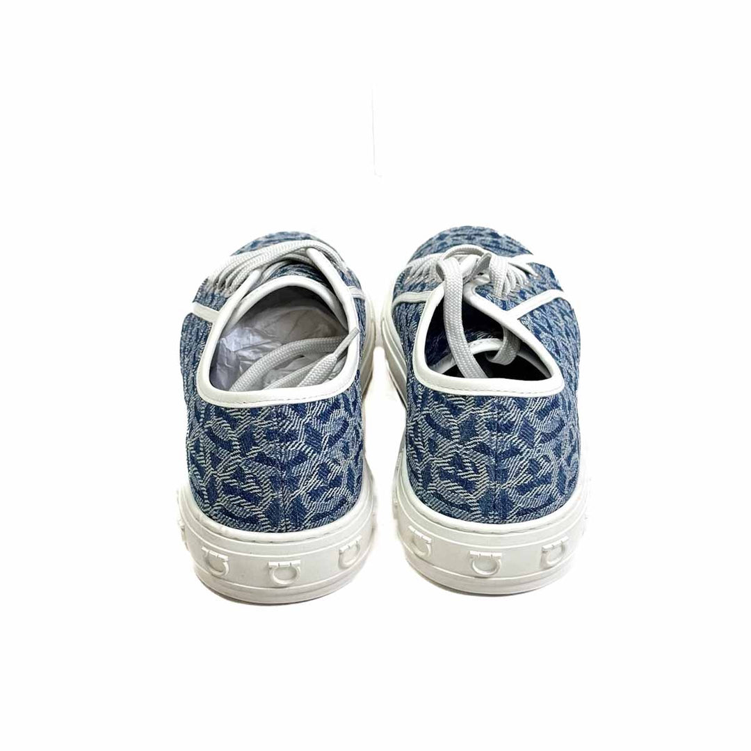 Ferragamo Blue Denim Sneaker - Jiaxyk