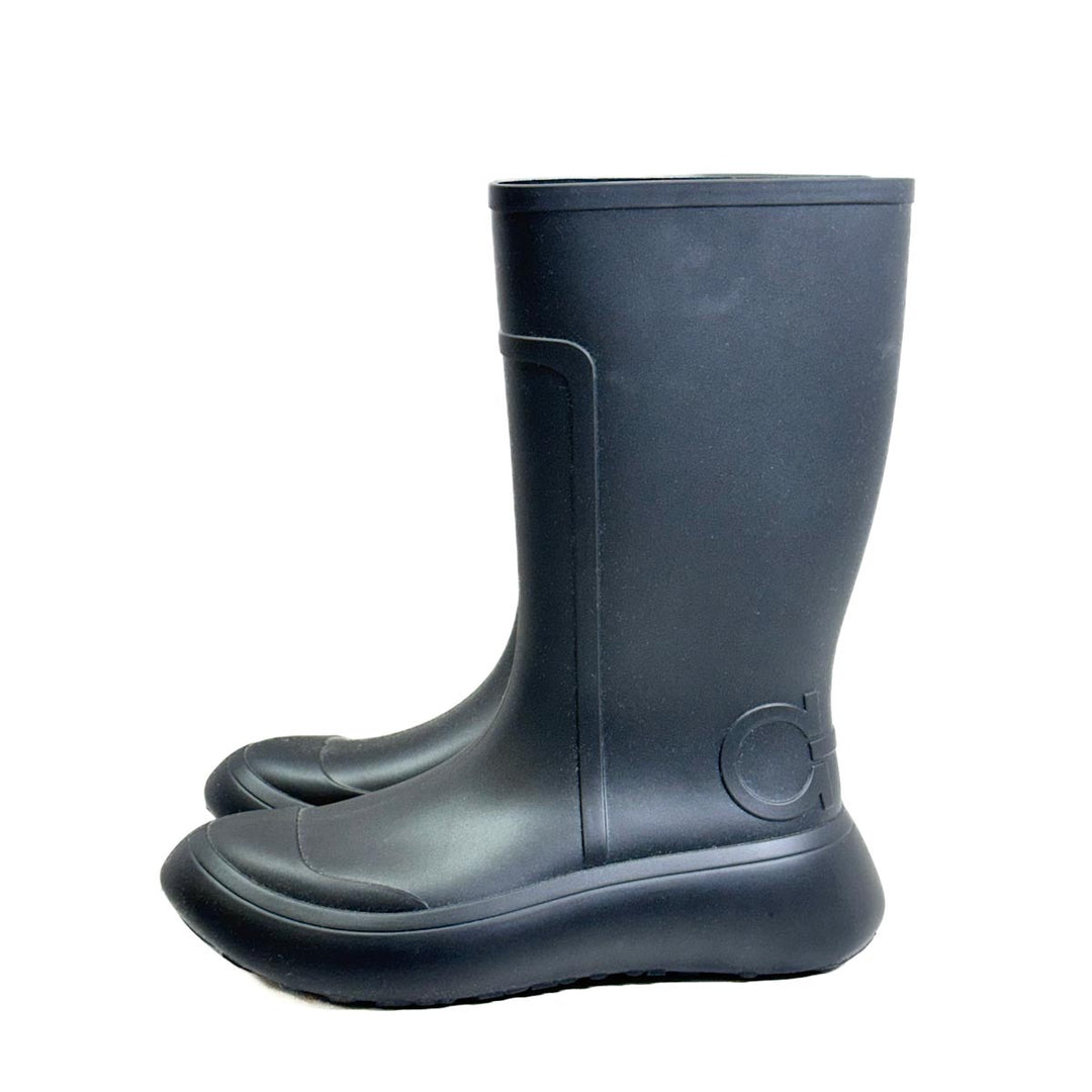 Ferragamo Black Rain Boots - Jiaxyk