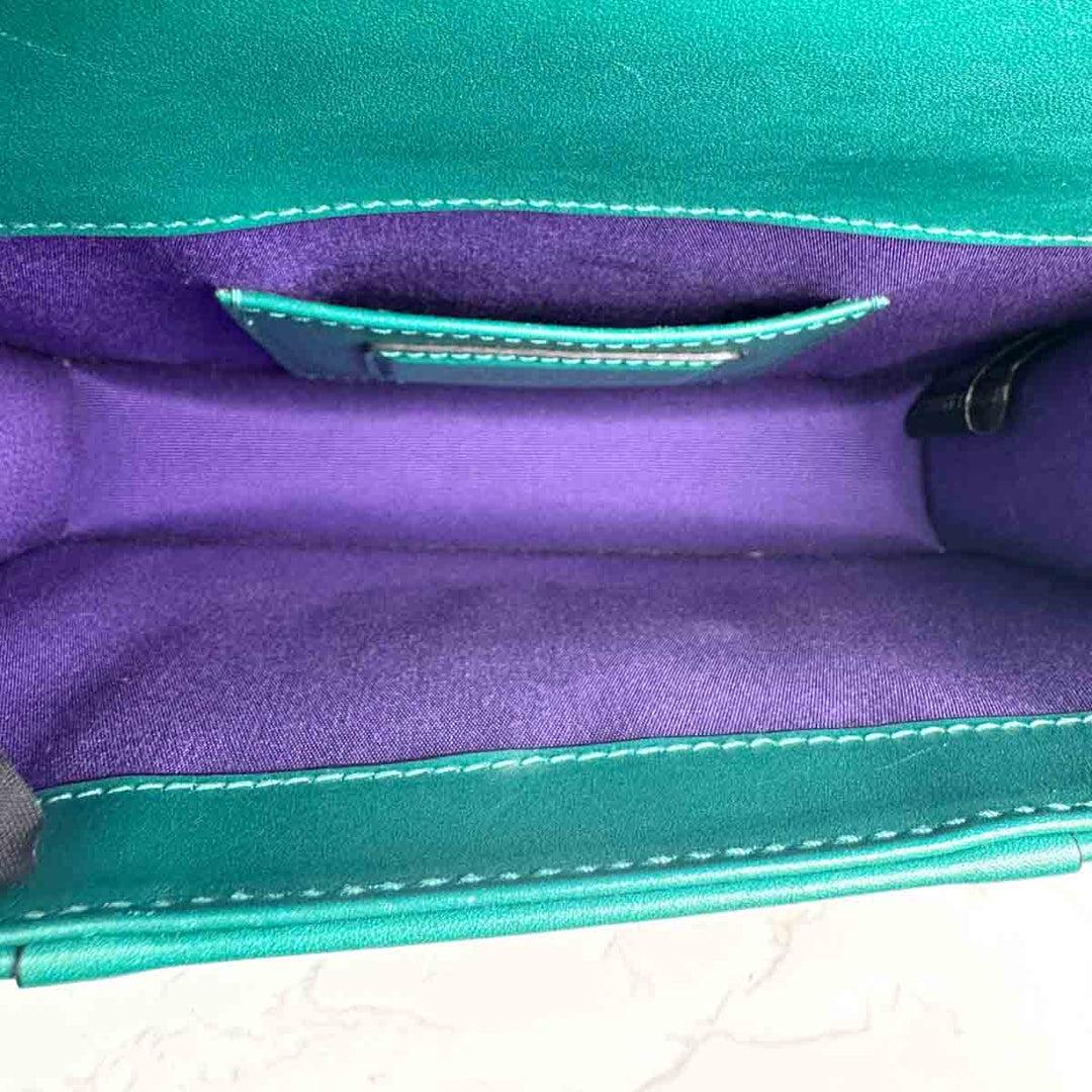 Bvlgari Serpenti Mini Chain Bag Green - Jiaxyk
